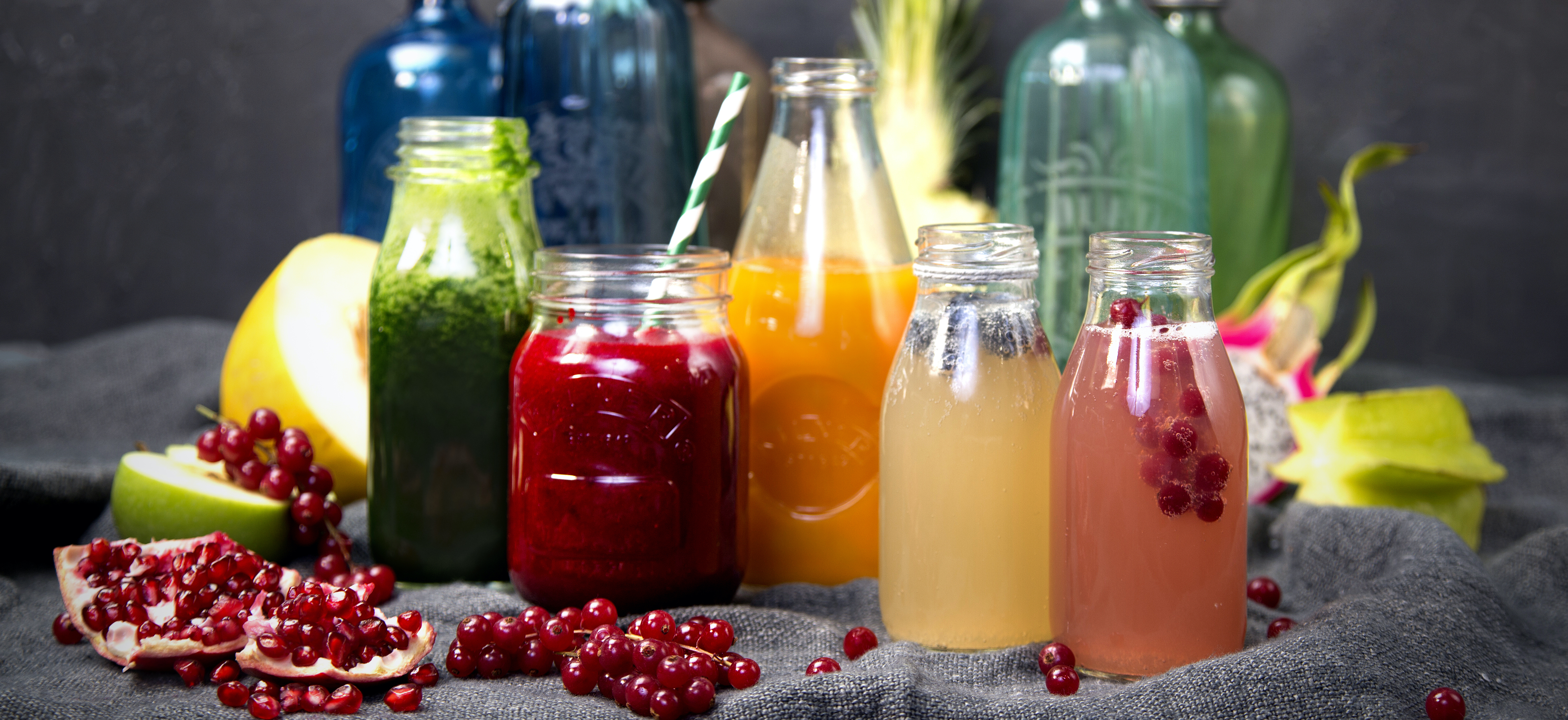 picture of smoothies and juices